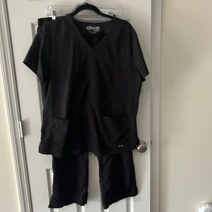 Grey’s Anatomy 2 piece black scrubs